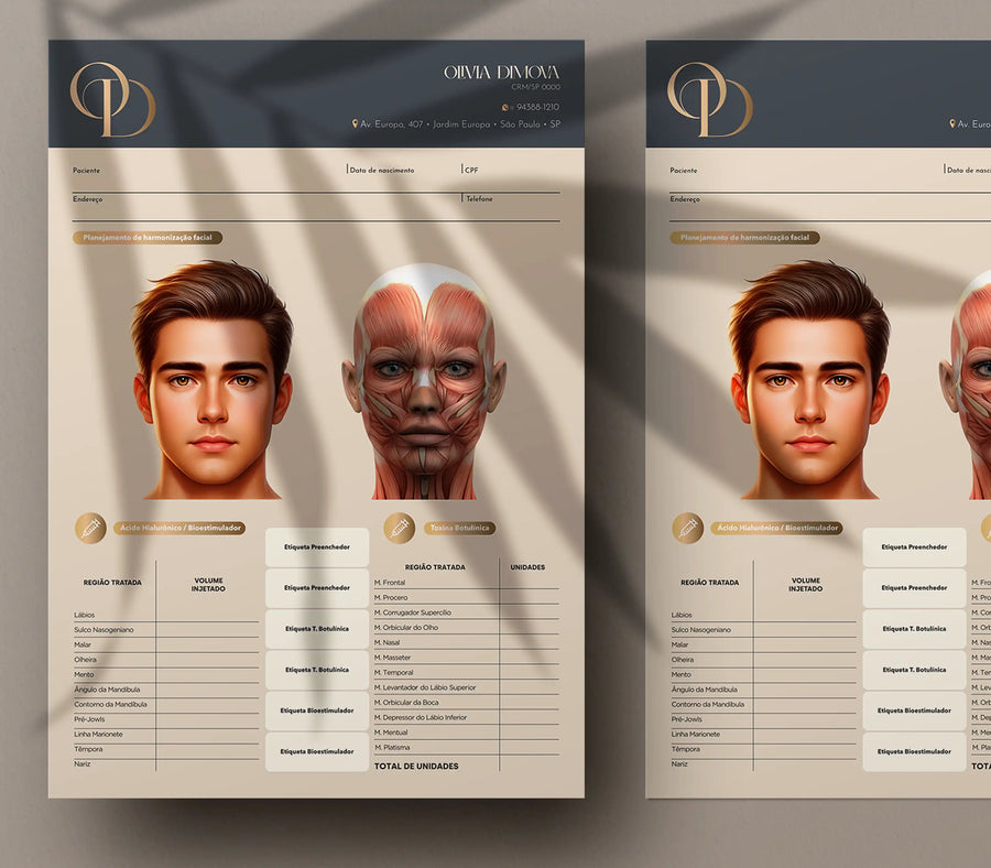 Ficha HOF harmonização orofacial